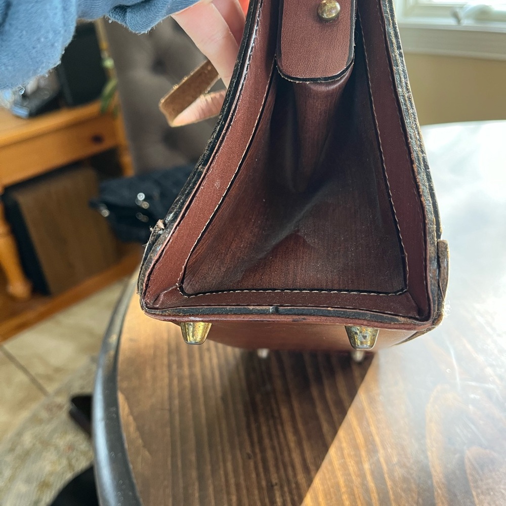 Vintage Burlington Patchwork Leather Handbag - Picture 6 of 10
